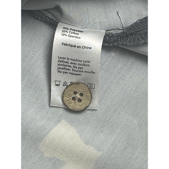 Shinesty NFLPA Men's Large Gray Drew Brees NOLA Button Shirt New Orleans Saints - Picture 5 of 12